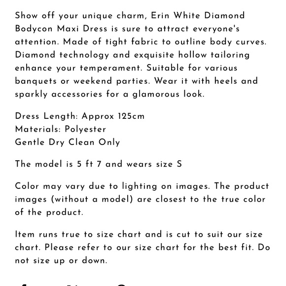 Elegant White Diamond Bodycon Maxi Dress NWT - Picture 7 of 8